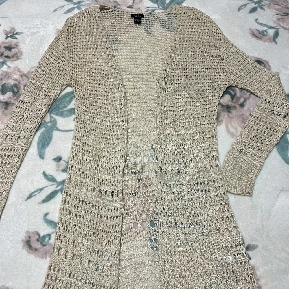 Crocheted duster